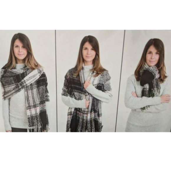 NEW Emanuel Geraldo Blanket & Infinity Scarf 2pack - Picture 2 of 2